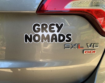 Bluey Grey Nomads magnetic car sticker 8" x 3.25"