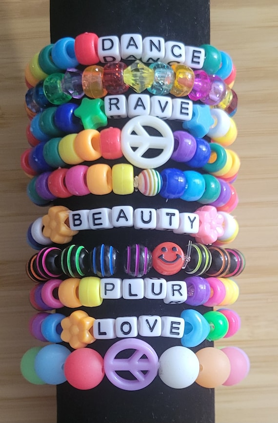 KANDI | Rave | Bracelet | Bulk | Cute | 10 KANDI - "Dance" Bracelets