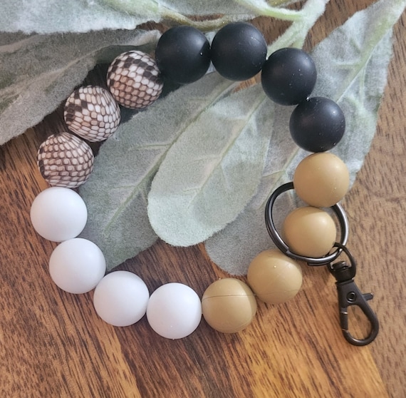 Bangle Key Ring | Bracelet Key Chain | Wristlet Keychain | Silicone Bangle Key Ring | Snake | Country
