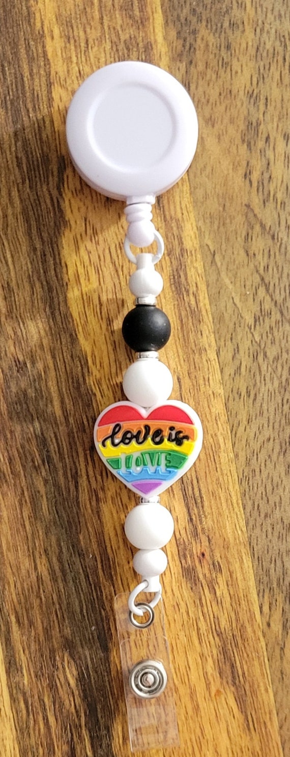 Badge Reel | Nurse Badge Reel | Badge Holder/ID Holder | "Love Is Love"  | Nurse Gift
