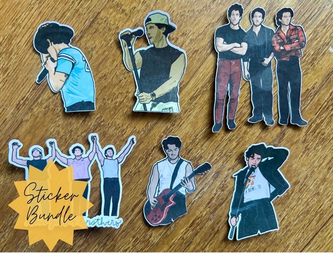 Jonas Brothers Stickers Sticker Bundle All Brothers Kevin Jonas Joe ...
