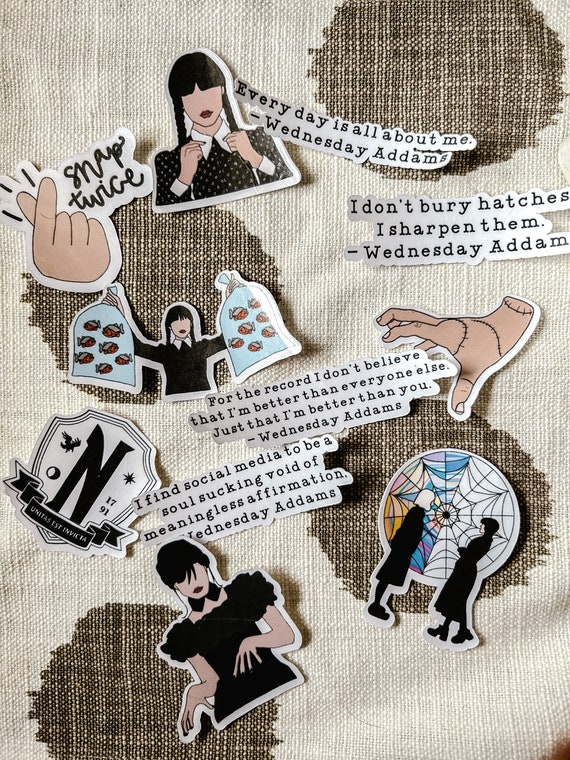 Wednesday Addams Socially Distant | Sticker