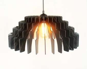 Pendant Light, Ceiling Lamp Wood, Mid Century Modern, Wood Pendant Light, Chandelier Lighting, Wood Lampshade, Dining Room Lamp