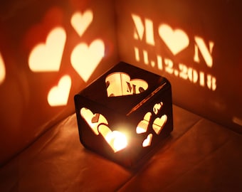 Regalo de aniversario para novia Regalo de 1 año de noviazgo Regalo personalizado Regalos del primer año juntos Regalo de un año de noviazgo
