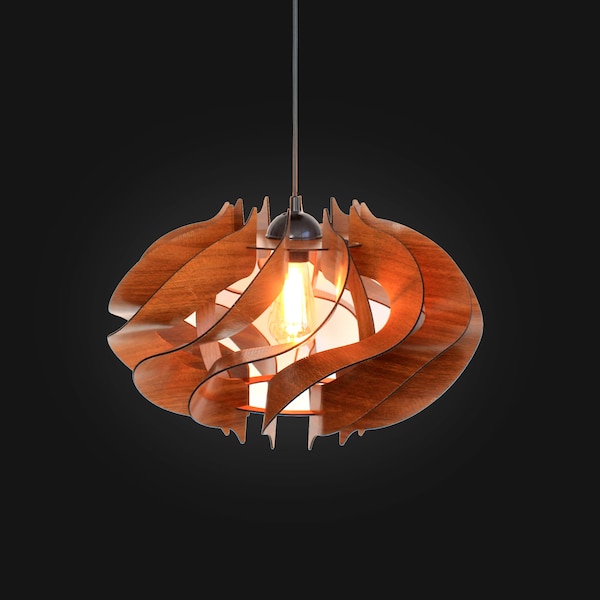 Mid Century Pendant Light - Etsy