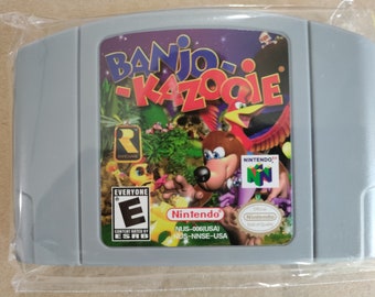 Vintage 1998 90s Nintendo 64 N64 Banjo Kazooie Cartridge Video