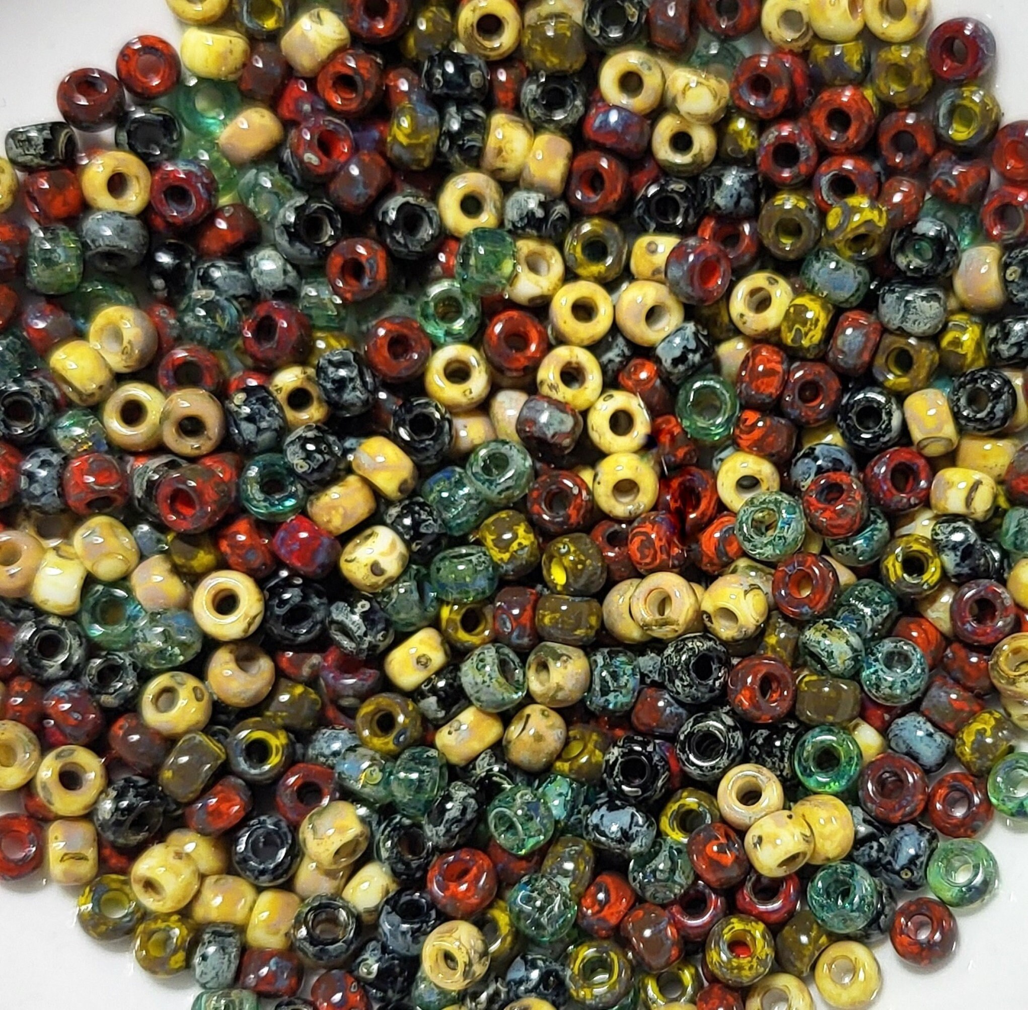 8/0 Miyuki Mix Picasso Round Seed Beads-beadscastlestore