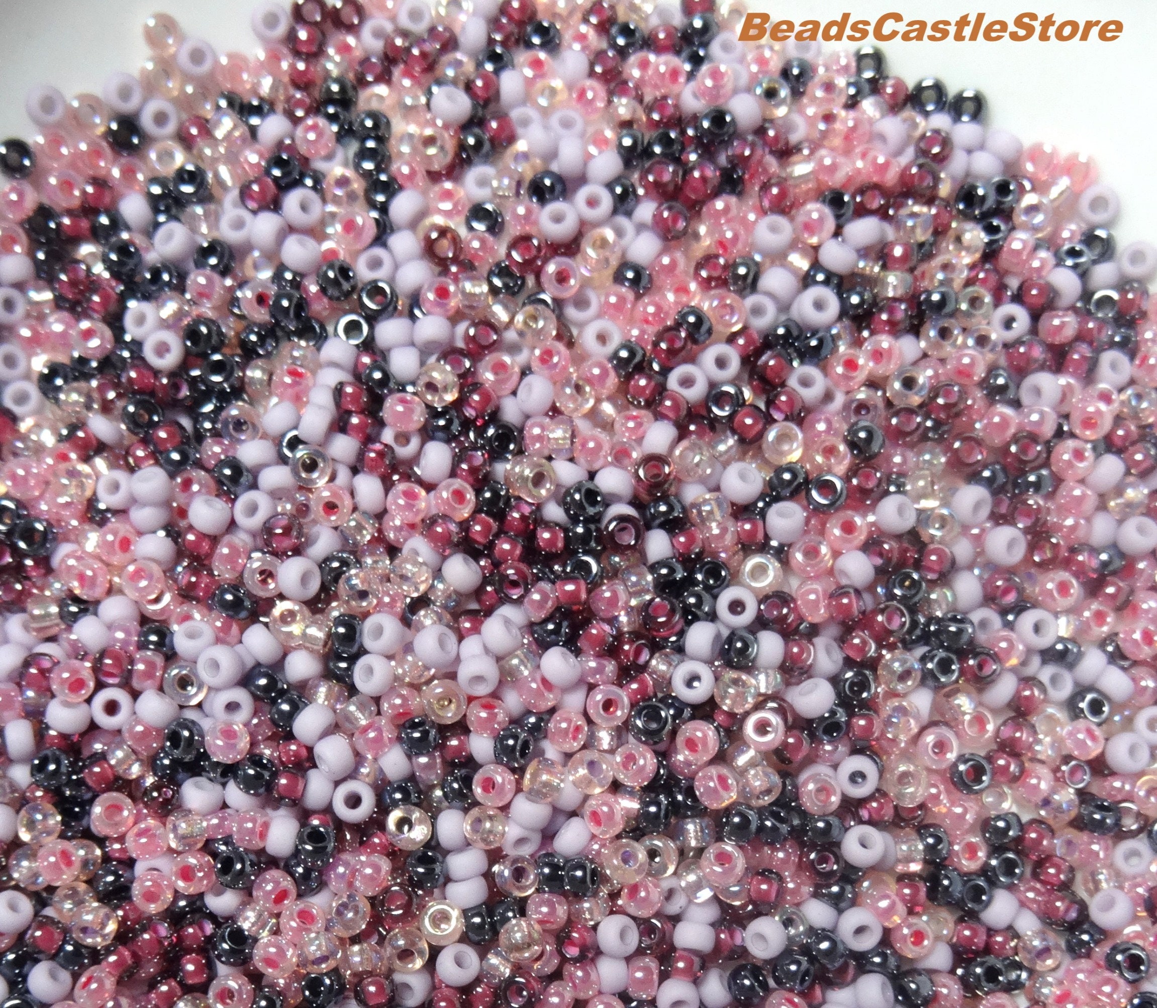 Bag Colorful Frosted Seed Beads Colorful Shiny Seed Beads - Temu