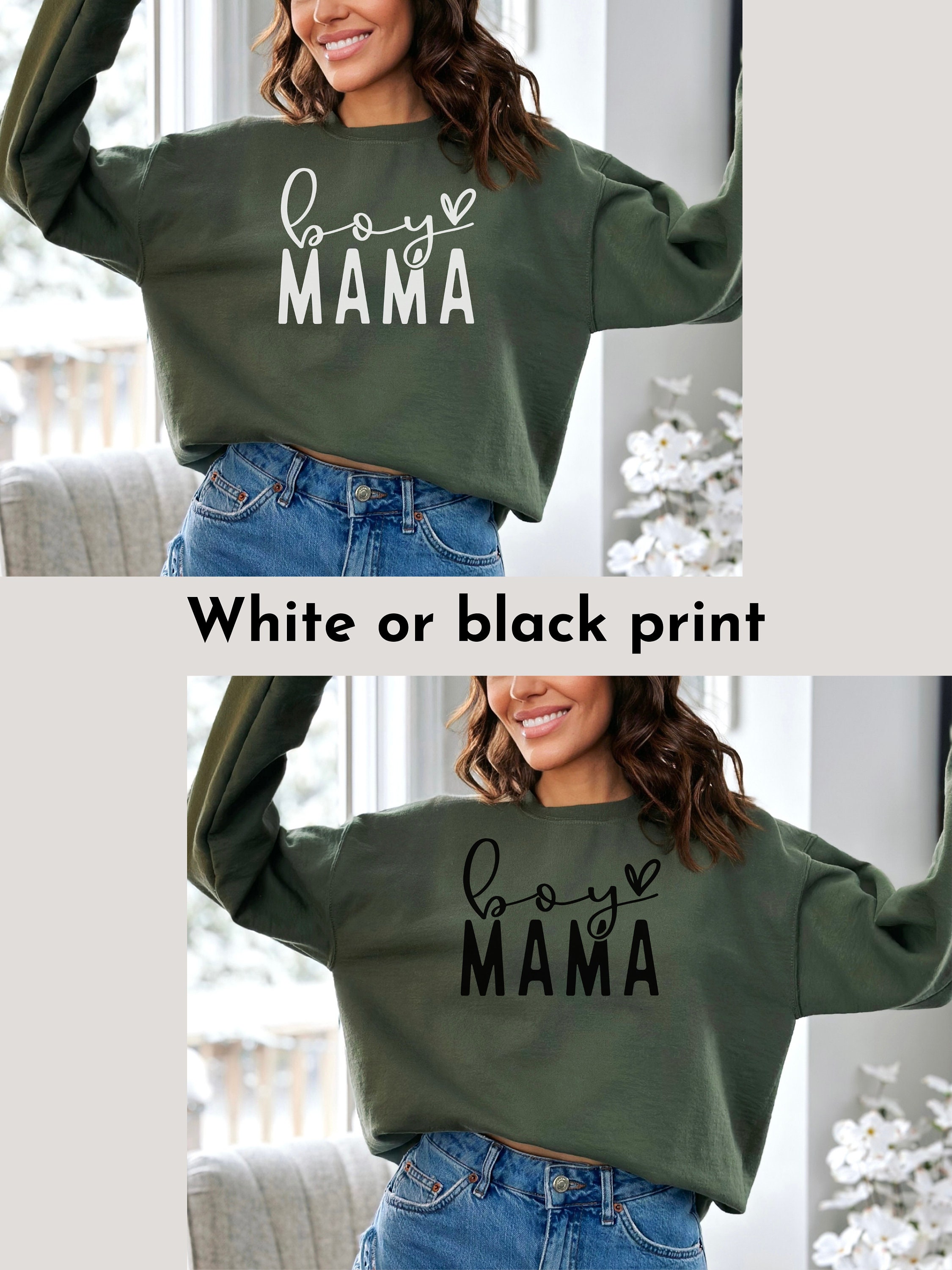 Boy Mama Sweatshirt Mama Sweatshirt Sweater Mama Crewneck Gift for Mom Boy Mom Gift Mother's Day