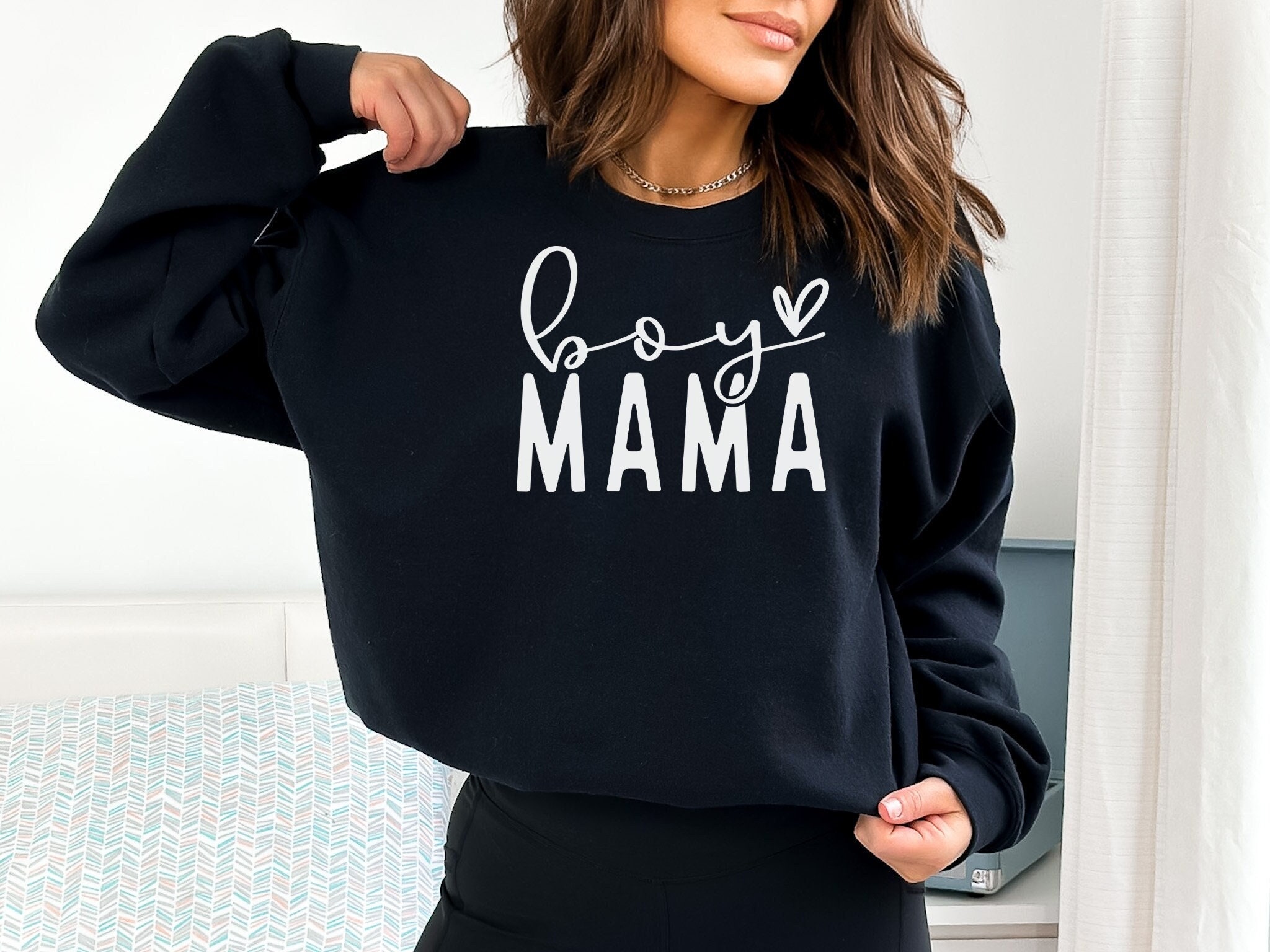 Boy Mama Sweatshirt Mama Sweatshirt Sweater Mama Crewneck Gift for Mom Boy Mom Gift Mother's Day