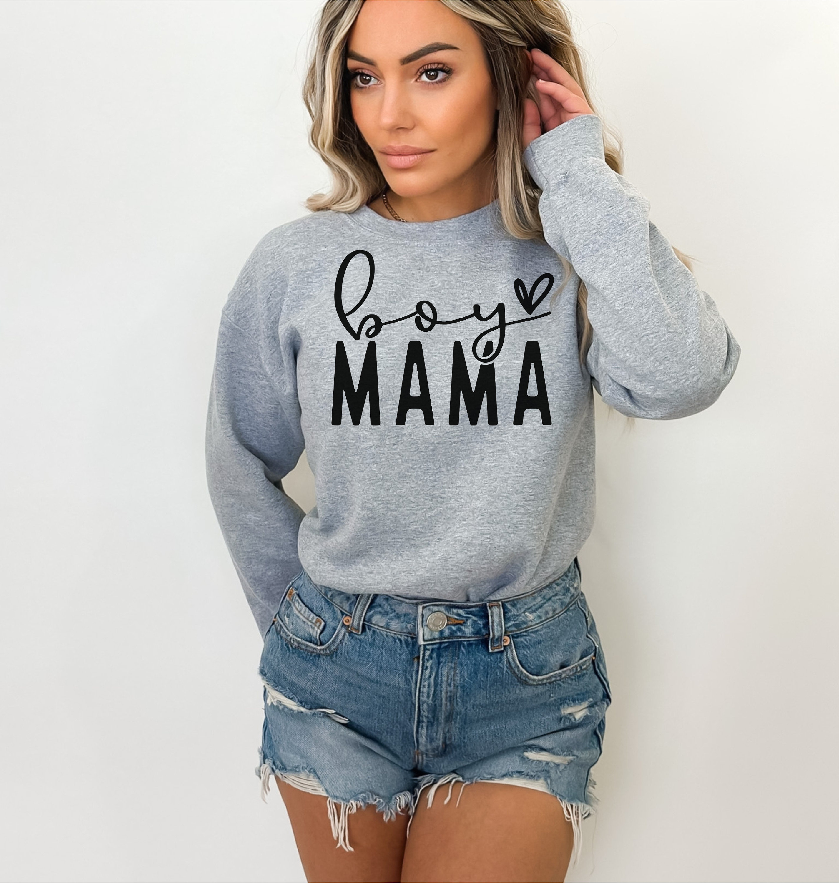 Boy Mama Sweatshirt Mama Sweatshirt Sweater Mama Crewneck Gift for Mom Boy Mom Gift Mother's Day