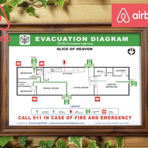 Evakuierungsplan Fire Escape PDF zum Herunterladen Karte evakuieren