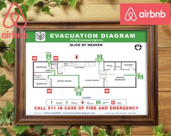 Evakuierungsplan Fire Escape PDF zum Herunterladen Karte evakuieren
