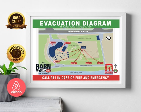 Site Diagram Evacuation Diagram Fire Escape Downloadable PDF Evacuate Map