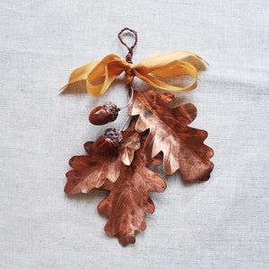 Copper Irish Oak Acorn Door Hanger, Festive Tree Decoration, Acorn Decoration, Oak Tree Ornament, Irish Decoration, Festive Decoration