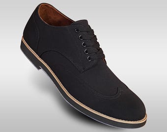 Vintage POLO RALPH LAUREN Black Calfskin Plain Toe Oxfords  display picture 1