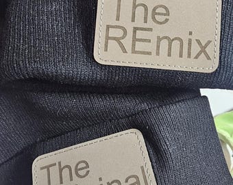 Custom Engraved Faux Leather Patches – Personalized for Hats, Bags, Apparel & More!