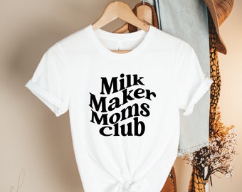 Milk Maker Moms Club SVG - Cricut, Vector, Valentine, Breastfeeding Mama, Pumping Moms, Breastfeeding, Funny Illustration Meme, Milk Maker