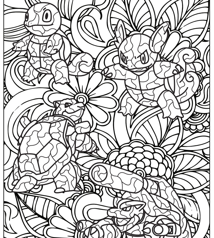 10 Complex Pokémon Coloring Pages for Adults to Unleash Your Inner Artist