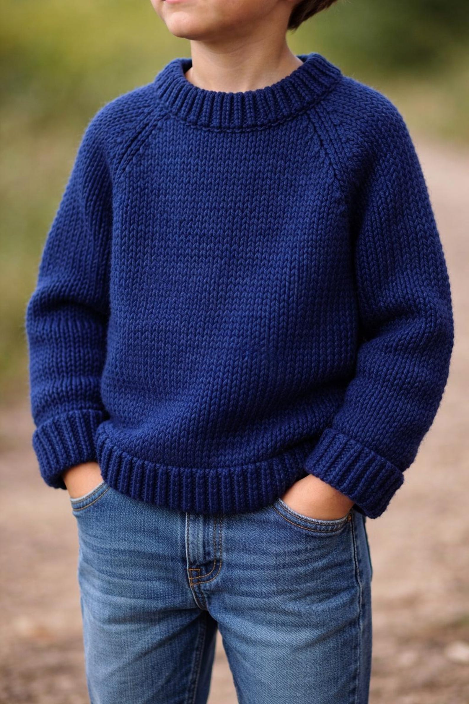 Kids Raglan Sweater Knitting Pattern | Beginner Friendly Top-down ...