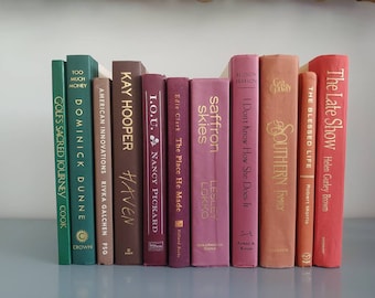 Fall colored decorative book set | Actual 11 books | Home decor books