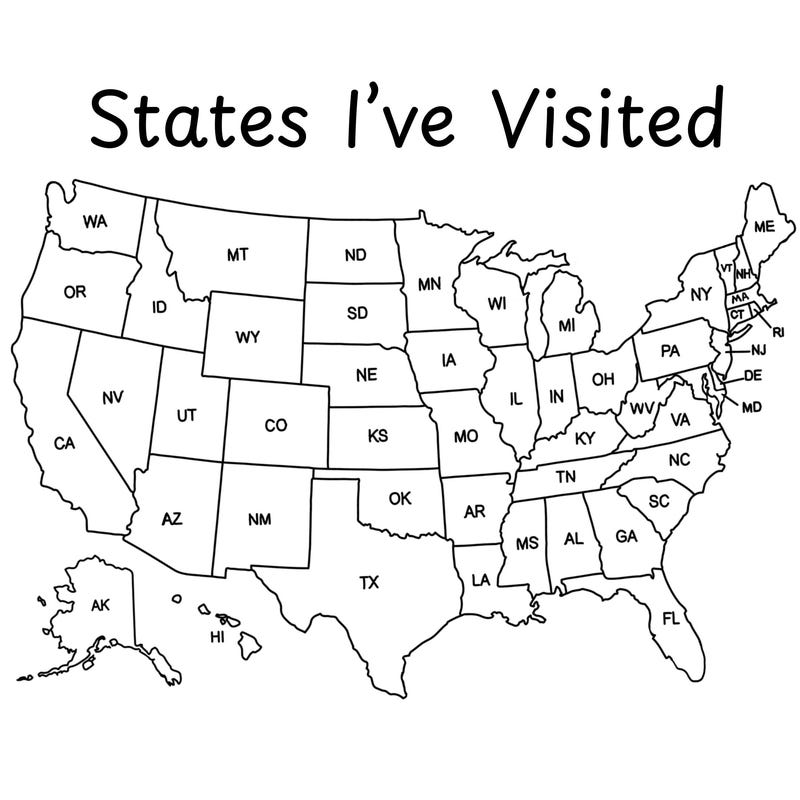 Maps Visited Pins - Etsy