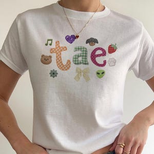 V Tae BTS Patchwork Baby T-shirt