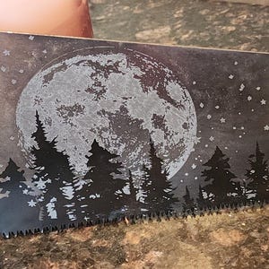 vintage hand saw wall art