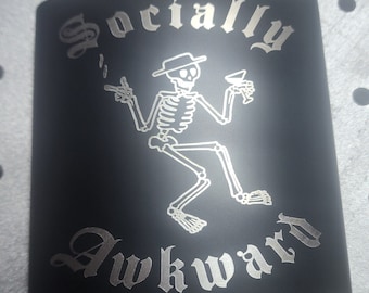 Frasco socialmente incómodo de 6 oz