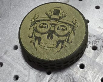 Lata de nicotina grabada con láser