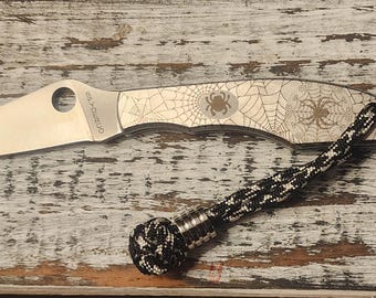 Cuchillo EDC grabado con láser