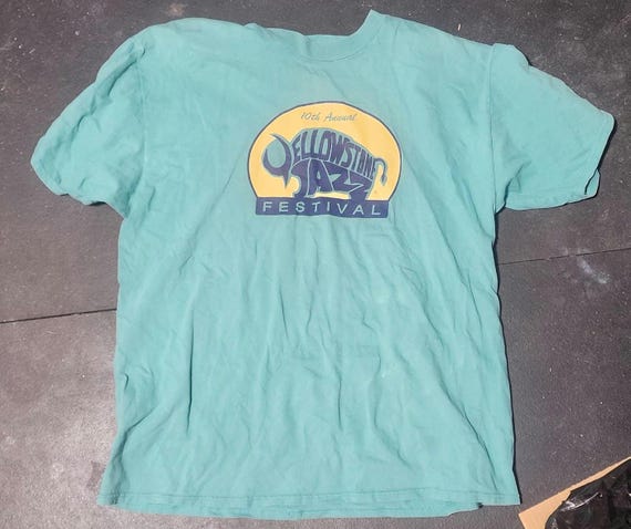 【レア】MONTEREY JAZZ FESTIVAL Tシャツ　古着 90年代 ST. LUCIA JAZZ ジャズフェスティバル アートプリントT