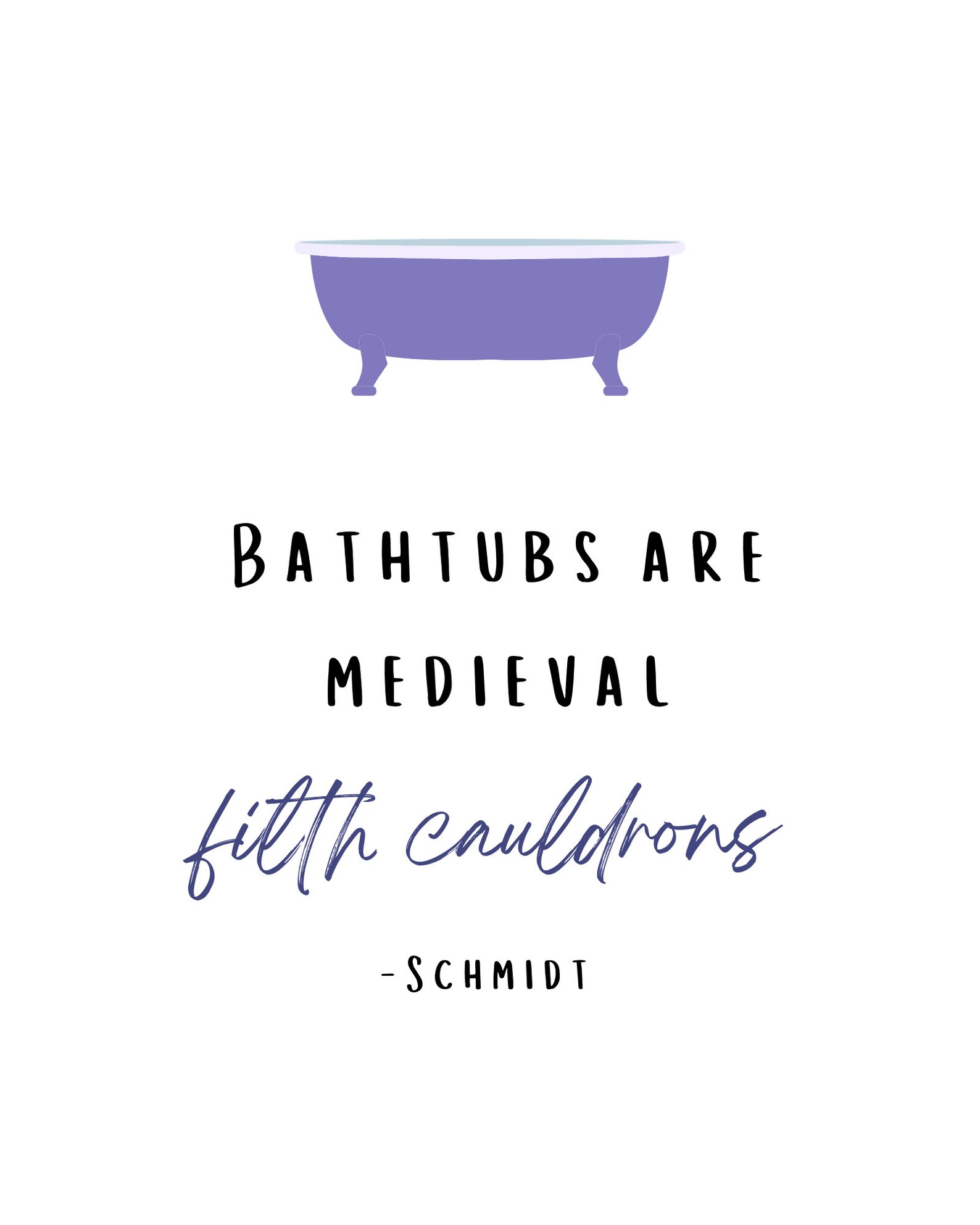 New Girl Bathroom Quote Towel Bubbles Bathtub Nick schmidt Winston Wall ...