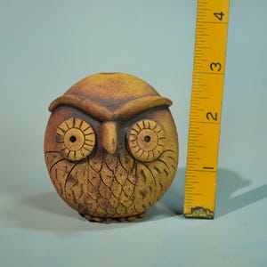 Handmade ceramic Owl whistle