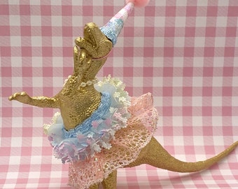 Dinosaur Cake Topper, Dino Tutu, Dinosaur Centerpiece, Dinosaur Figurine, Mini Party Hat, Dinosaur Birthday Party, Dinosaur  Birthday Cake