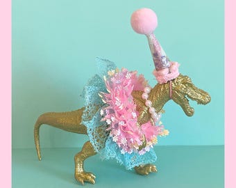 Dinosaur Cake Topper Dinosaur Tutu Dinosaur Centerpiece, Dinosaur Figurine, Party Hat, Dinosaur Birthday Party, Dinosaur  Birthday Cake