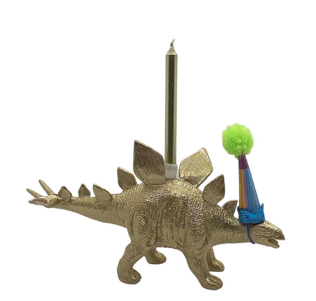 Dinosaur Cake Topper Dinosaur Candle Holder Dinosaur Etsy
