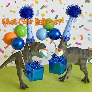 T-Rex Dinosaur Cake Topper Smash Cake Topper Boy Dinosaur, Mini Party Hat, Dinosaur Gift, Dinosaur Centerpiece, Dinosaur Birthday Party image 6
