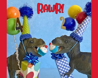 Dinosaur Cake Topper Dinosaur Birthday Boy, Dinosaur Centerpiece,  Dino Party Hat, Dinosaur Figurine, Dinosaur Birthday Party, Dino Decor
