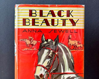 Black Beauty, Anna Sewell, 1930er Jahre Hardcover mit Schutzumschlag