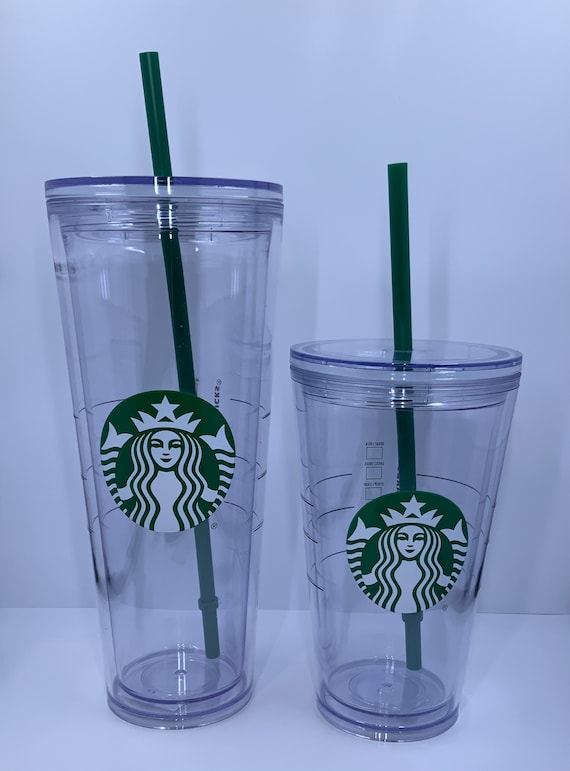 Starbucks Clear Acrylic Cold Cup Double Walled Insulated Grande Tumbler 16 oz