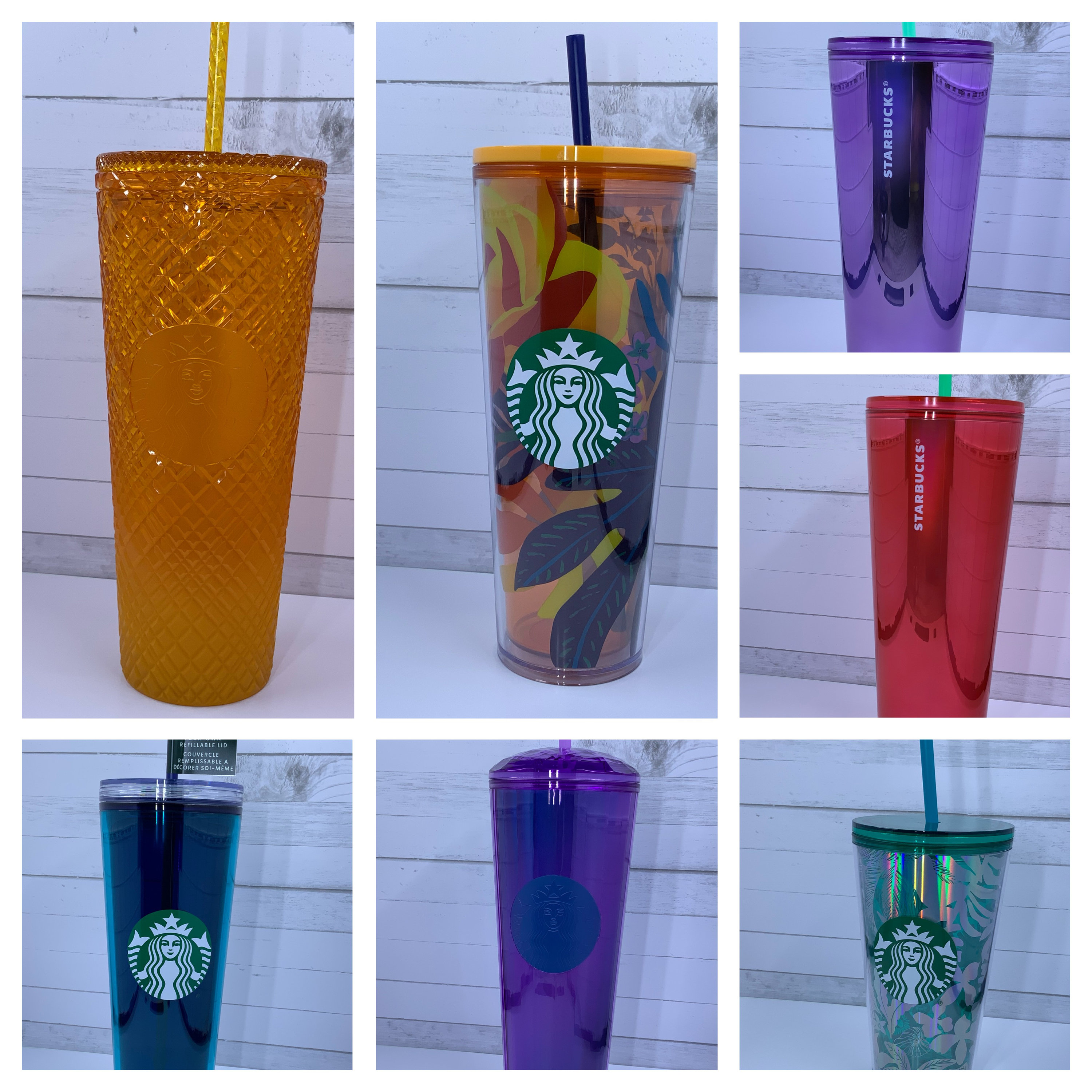 Mango Jeweled Starbucks Tumbler Etsy