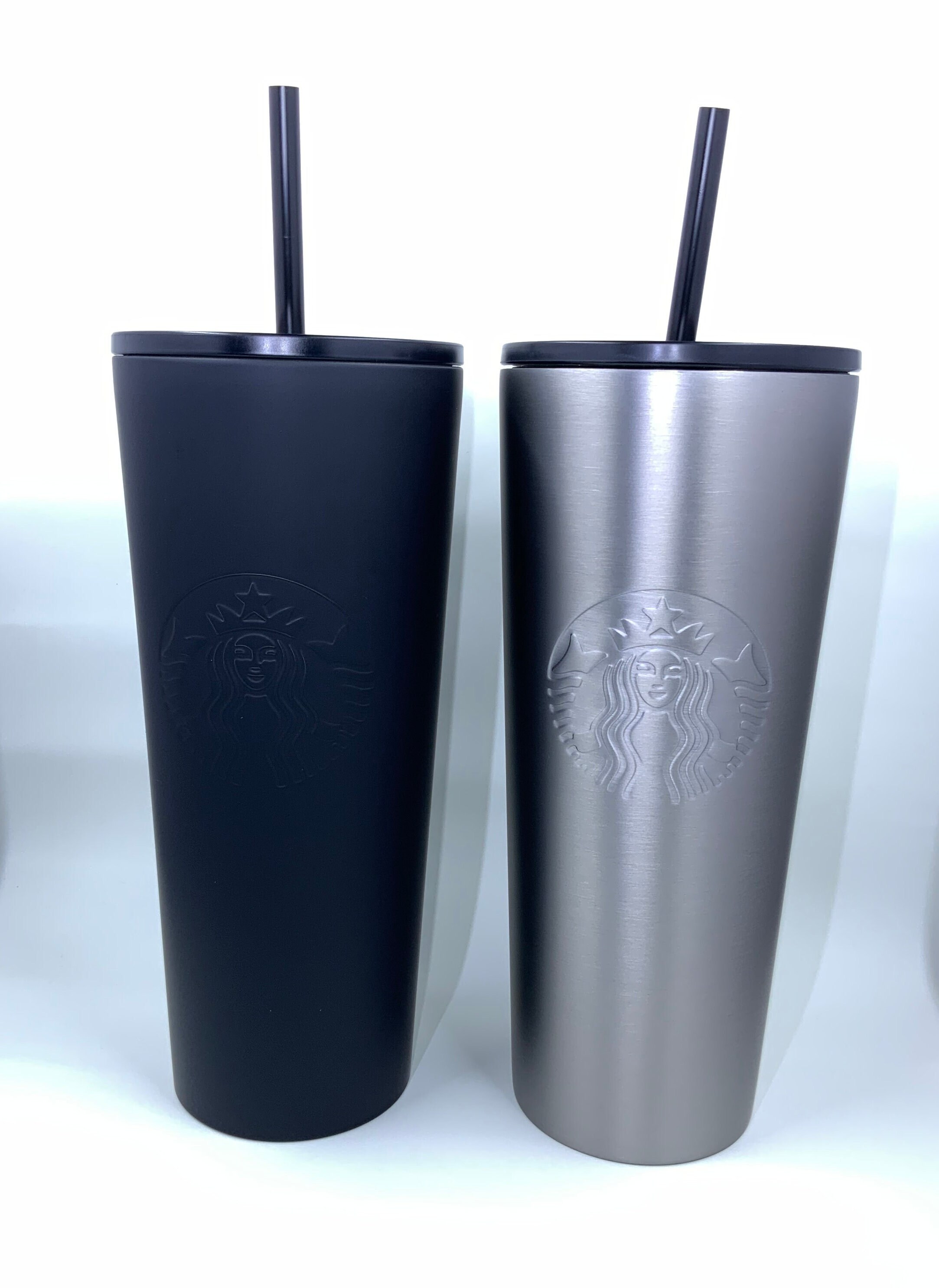 Starbucks Travel Tumbler Cup Matte Metal Stainless Steel Red