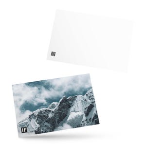 Cartão postal 4x6 do Monte Everest, cartões postais em branco do Nepal, fotografia das montanhas do Himalaia, acampamento base do Everest, lembrança de viagem, mini arte de parede emoldurada