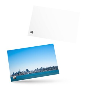 Cartão postal 4x6 com o horizonte de São Francisco, cartões postais em branco da Califórnia, fotografia arquitetônica, lembrança de viagem, mini arte de parede para emoldurar