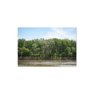 Missouri River 4x6 Blank Grußkarte, Umschlag inklusive, Foto Stationär Naturfotografie Reise Souvenir Frameable, Missouri Landschaft