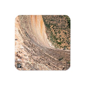 Zestaw podstawek Angels Landing, wodoodporne akcesoria do wózków barowych, napoje i przybory barmańskie, wystrój domu w stylu westernu, Park Narodowy Zion, prezent na parapetówkę
