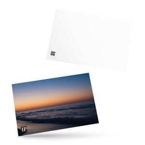 Carte postale Pensacola 4 x 6, cartes postales vierges de Floride, photographie de lever de soleil sur la plage, cadeau souvenir de voyage, mini oeuvre d'art murale côtière à encadrer