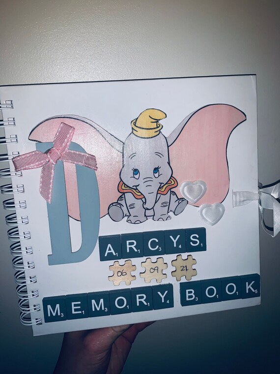 Baby Elephant Memory Book Etsy