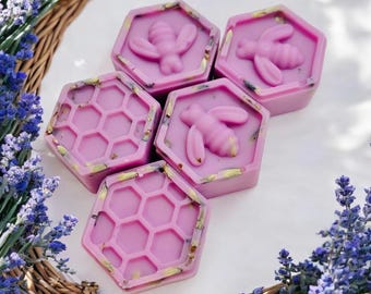 Lavender & Chamomile Botanical Wax Melts – Organic Beeswax Blend – Aromatherapy Calming Bee Melts – Home Fragrance